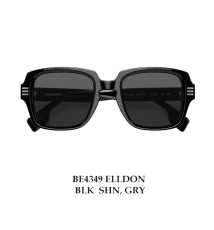 Burberry Sunglass BE4349 ELLDON, BLK  SHN, GRY