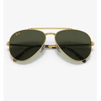 Ray.Ban Sunglass RB3625 New Aviator, GLD SHN, GRN