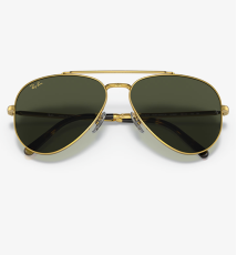 Ray.Ban Sunglass RB3625 New Aviator, GLD SHN, GRN