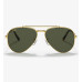 Ray.Ban Sunglass RB3625 New Aviator, GLD SHN, GRN