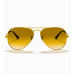 Ray.Ban Sunglass  Aviator Gradient Brn Lns, Gld Shn 