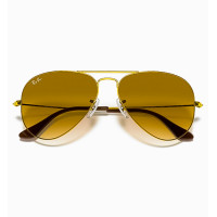 Ray.Ban Sunglass  Aviator Gradient Brn Lns, Gld Shn 