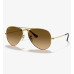 Ray.Ban Sunglass RB3025 Aviator Gradient, Gld Shy, Brn Grd 