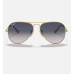 Ray.Ban Sunglass RB3025 AVIATOR LARGE METAL, Gld, Blue