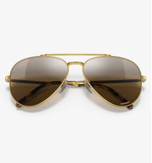 Ray.Ban Sunglass RB3625 NEW AVIATOR, GLD SHN, BRN PGMZ