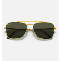 Ray Ban Sunglass RB3636 New CARVAN, GLD SHN, GRN