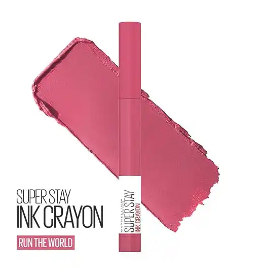 MAYBELLINE - SuperStay Ink Crayon Matte Longwear Lipstick Run the World 80-0.04 oz (1.1 g)