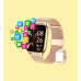 Popglory Smart Watch P66, Stainless Steel Golden-Pink